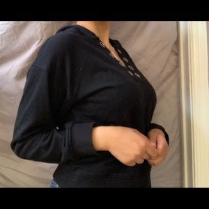 Cropped Black hoodie